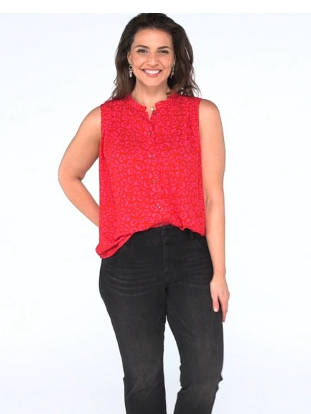 CAbi Kiss Top NWOT Size Large